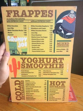 grumpy joe menu baguio.